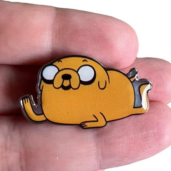 Adventure Time Jewelry - Adventure Time Jake the Dog Enamel Pin  Officially Licensed Pin